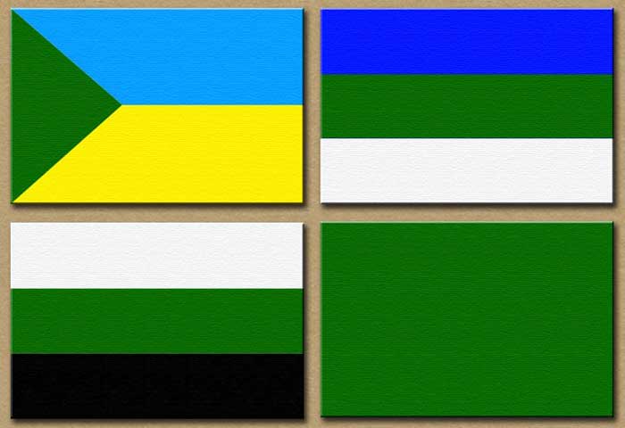 Желто зелено синий флаг страна. Прапор зеленого Клину. Зелёный Клин Клин флаг. Флаг зеленый желтый синий. Синий белый зеленый.