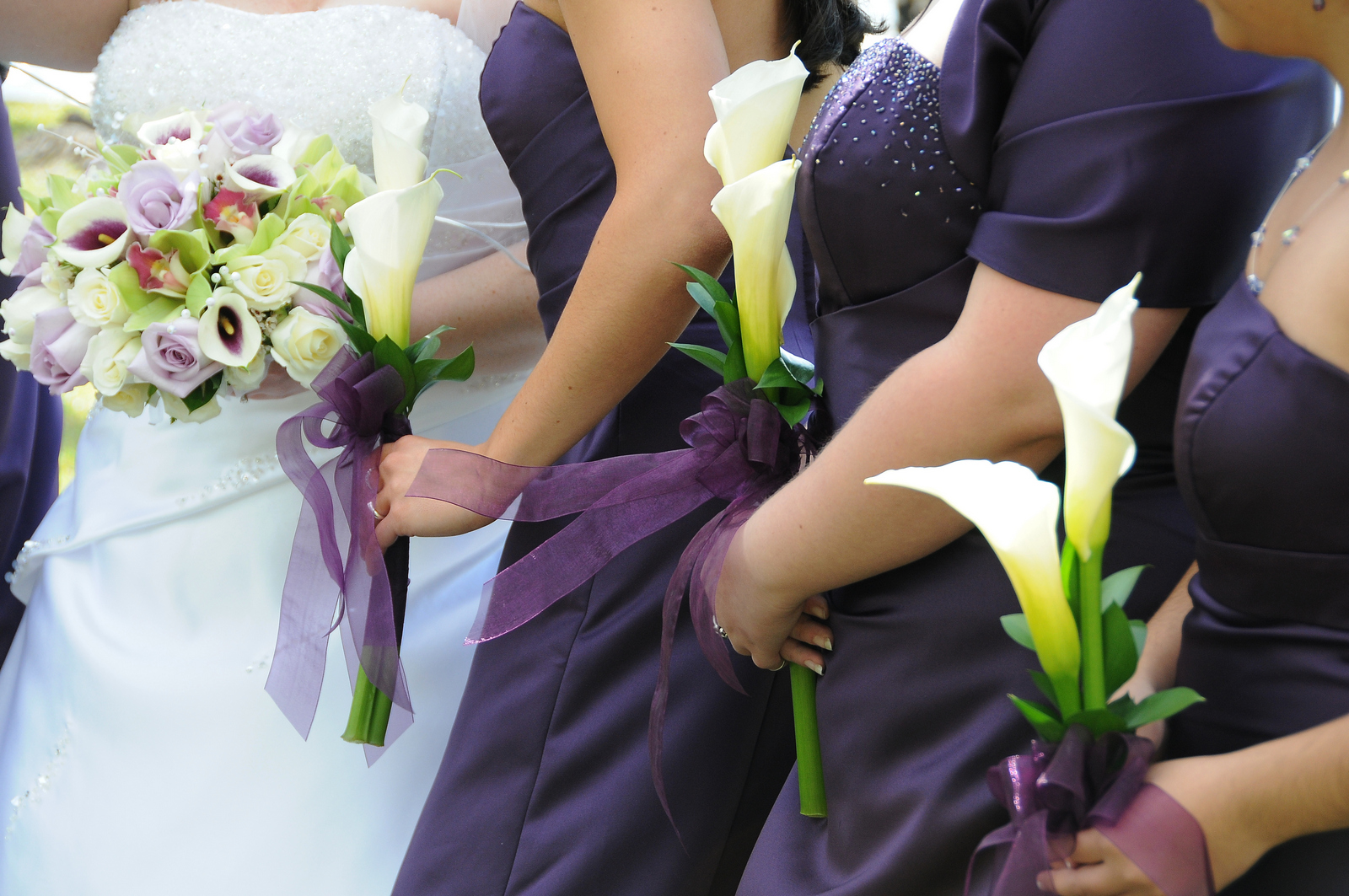 single flower bridesmaid bouquet