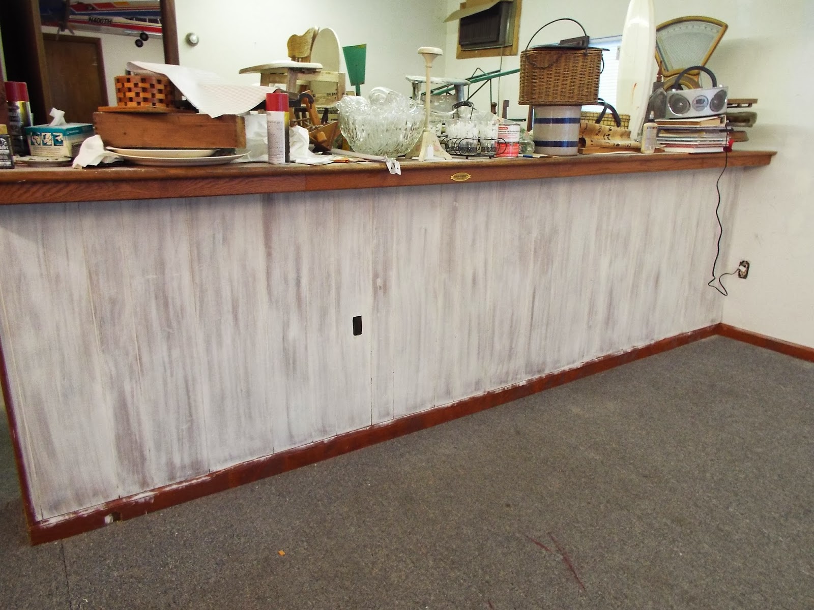 My Cottage Rose Whitewashing Wall Paneling with Annie Sloan Chalk Paint