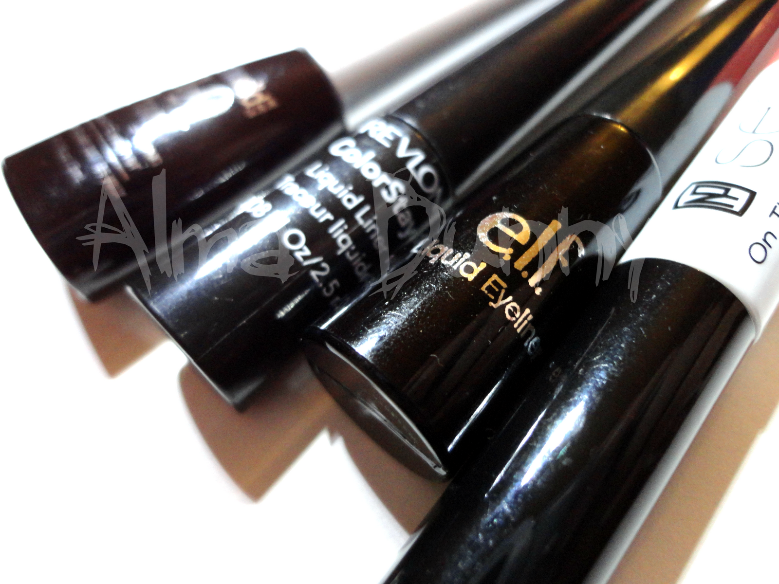 Alma Bunny Let's Talk Liquid Eye Liners ELF Eyeliner, WnW H20 Proof Liquid Eyeliner, NP Set