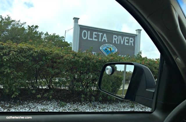 Entrance to Oleta River State Park in Miami, Florida