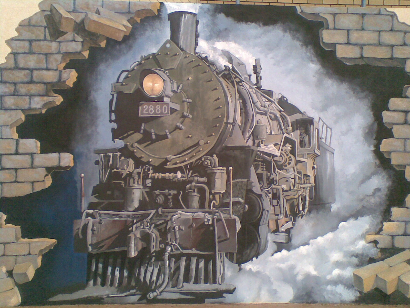 WSPTU Steam Train Painting