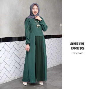Gamis Dress Aneth Emerald