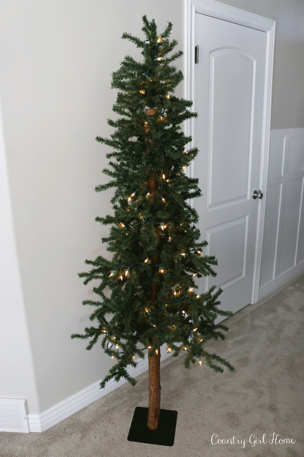 COUNTRY GIRL HOME How to flock a Christmas tree with real Flock