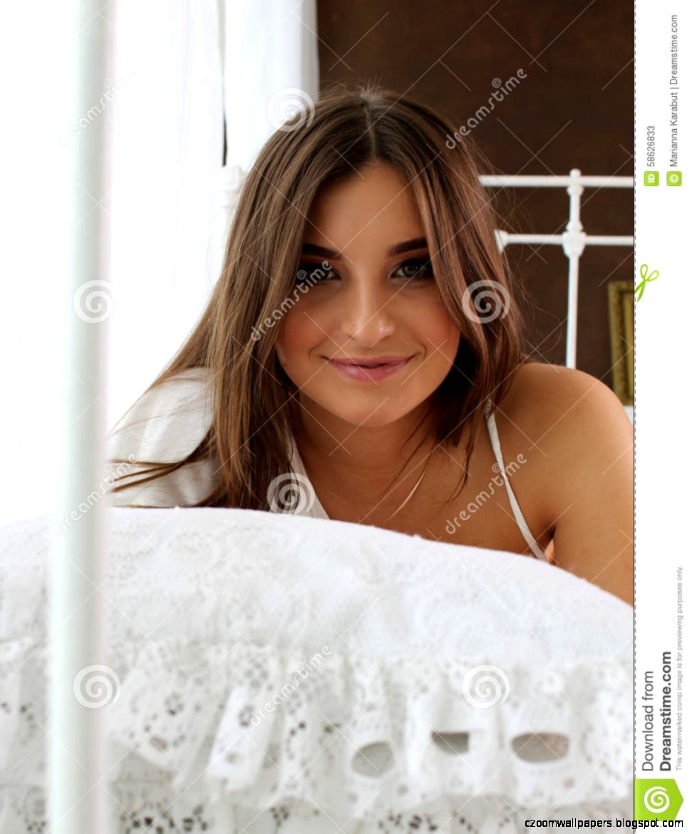 Beautiful Girls Lying On Beds