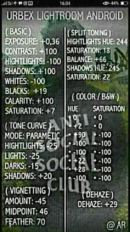 Preset Lightroom Urbex Android Lightroom Everywhere