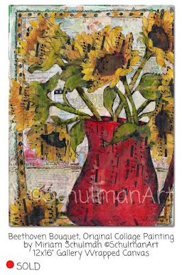 sunflower painting by miriam schulman | http://schulmanart.com