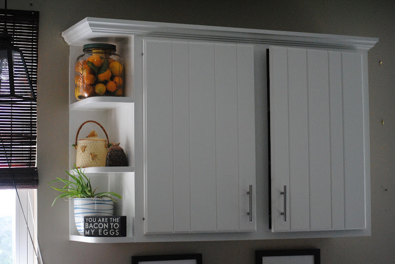 painted white kitchen cabinets {budget kitchen renovation}