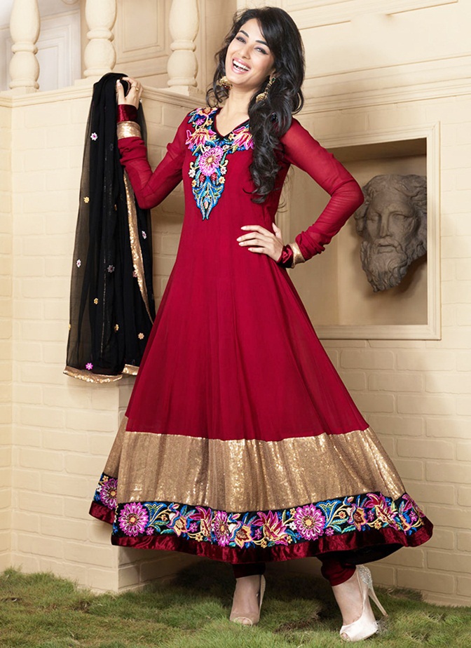 Latest Party Wear Indian Dresses 2017 Styles for Girls Romantic Love