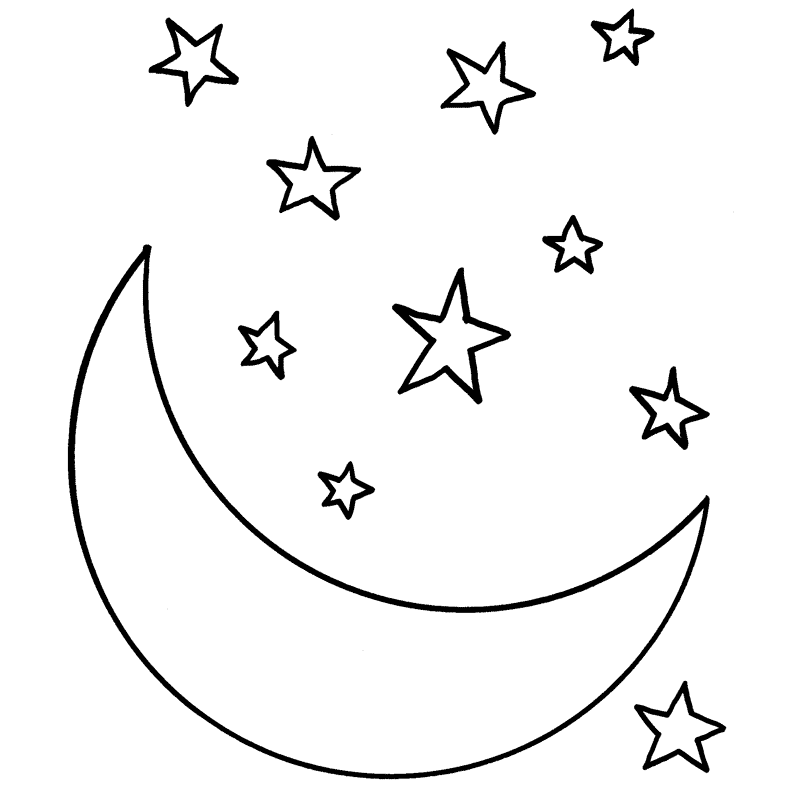 m for moon coloring pages - photo #45