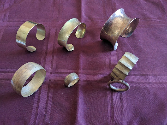Chantelle's projects made in Forming metal with miniature stakes class