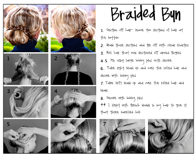 Step-by-step tutorial from Twist Me Pretty's Abby Smith on how to do a braided bun