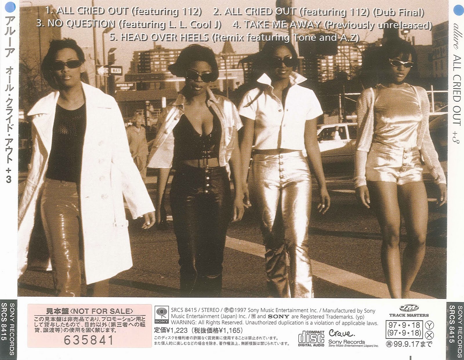 THE CRACK FACTORY AllureAll_Cried_Out_(feat._112)(JP_CDM)1997Y2H_INT