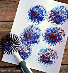 july crafts 4th fireworks craft activities preschool fourth toddler using arts brush dish project kindergarten painting paint paper lovethispic printables