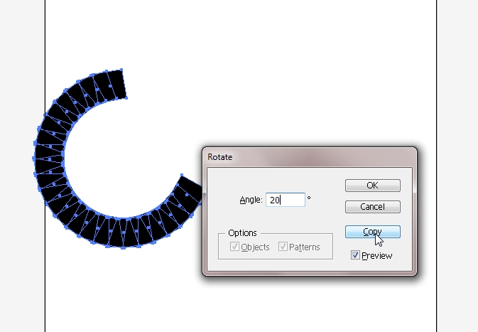 OC: Adobe Illustrator : Rotate Tool fhgskhwaehf;o