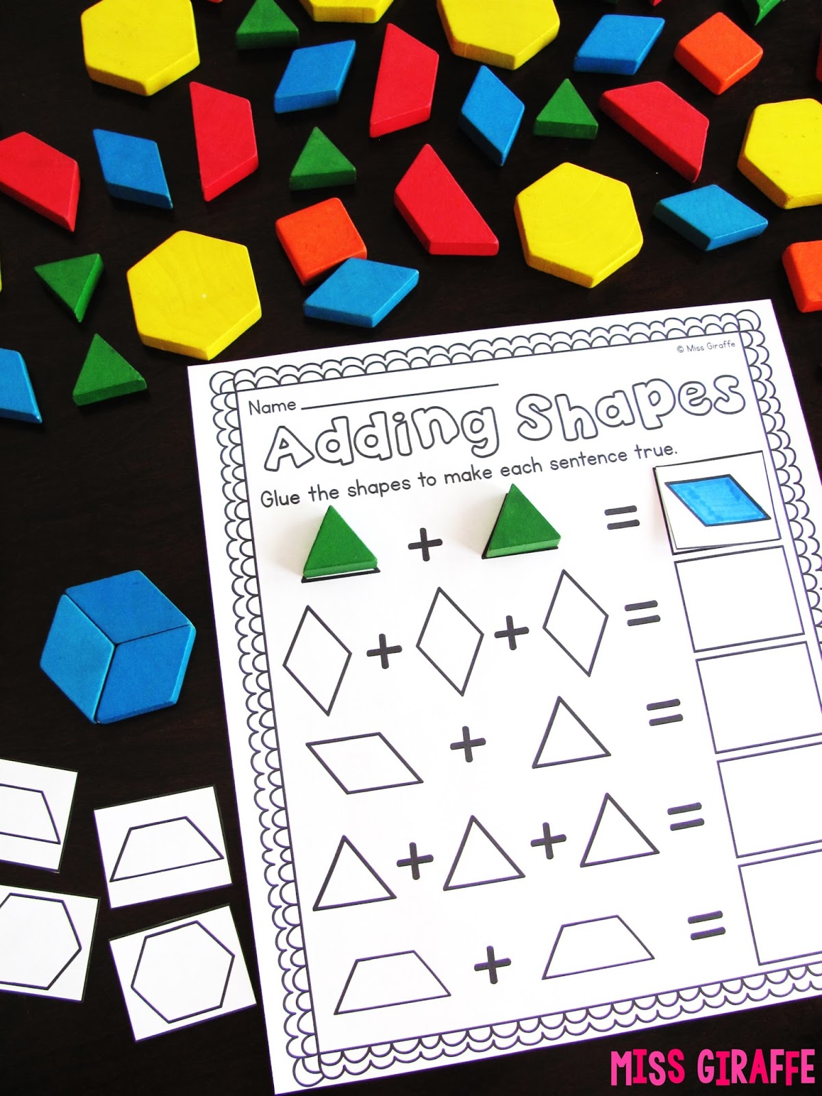 Miss Giraffe's Class: Composing Shapes in 1st Grade