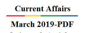 March_Current Affairs_2019