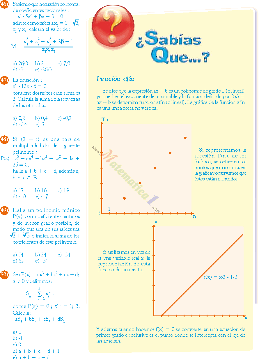 ECUACIONES POLINOMIALES EJERCICIOS RESUELTOS Y PARA RESOLVER PDF