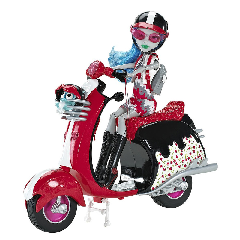 Monster High Ghoulia Yelps G1 Playsets Doll details page. 