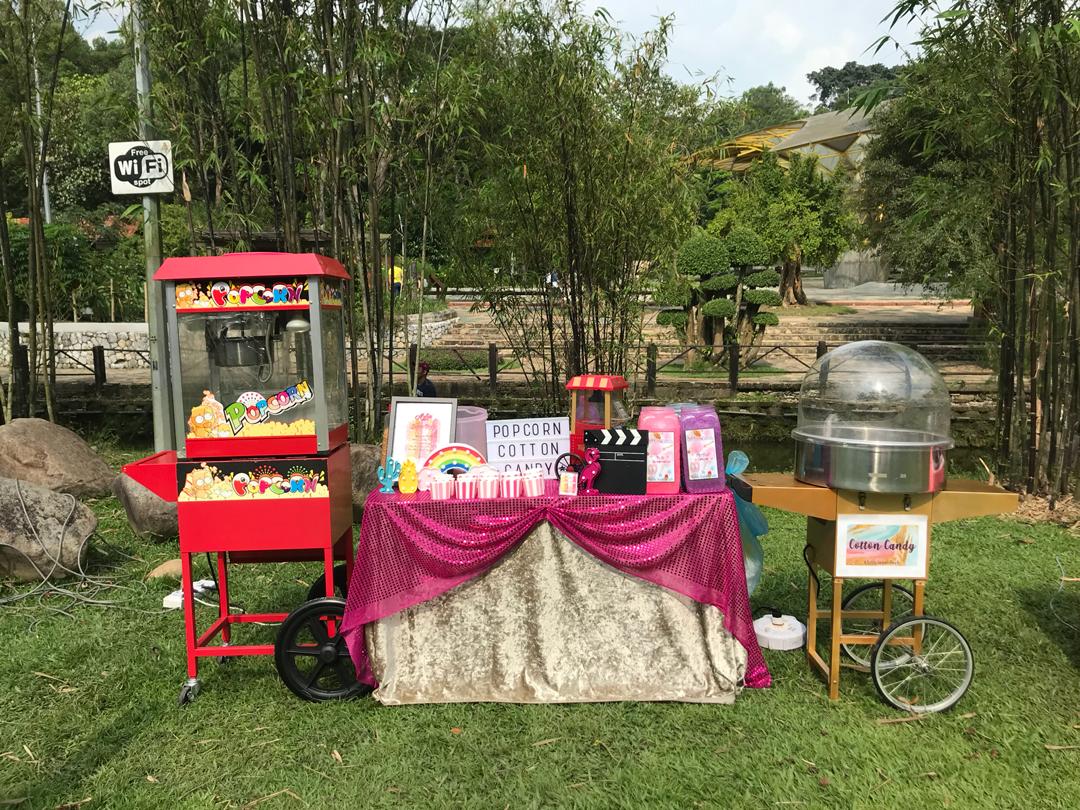 Popcorn & Cotton Candy Cart services for events and birthday parties