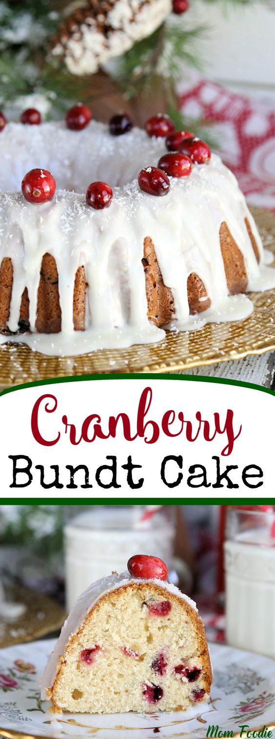 CRANBERRY SOUR CREAM BUNDT CAKE Foodandcake123