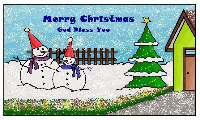 Alusius Kristomo: Menggambar Untuk Kartu Natal, Merry Christmas
