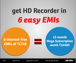 Airtel Digital TV HD Now Buy in Easy EMI Offer