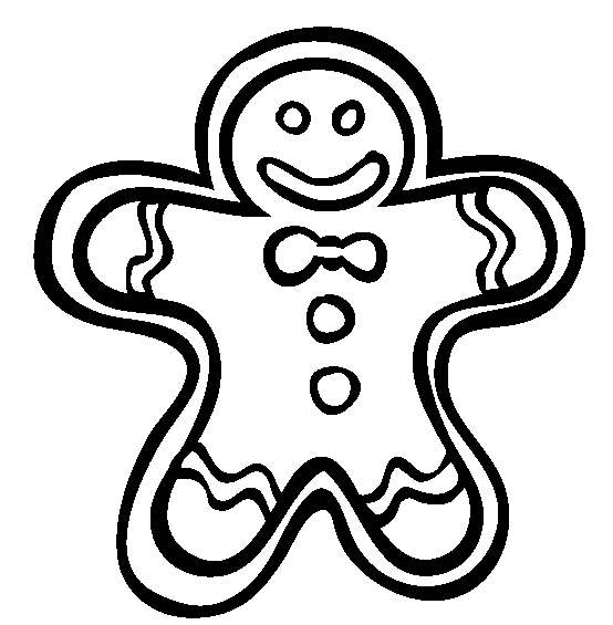Free Gingerbread Coloring Pages To Kids | Cartoon Coloring Pages