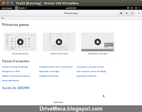 DriveMeca instalando Fedora Linux Workstation 22 paso a paso
