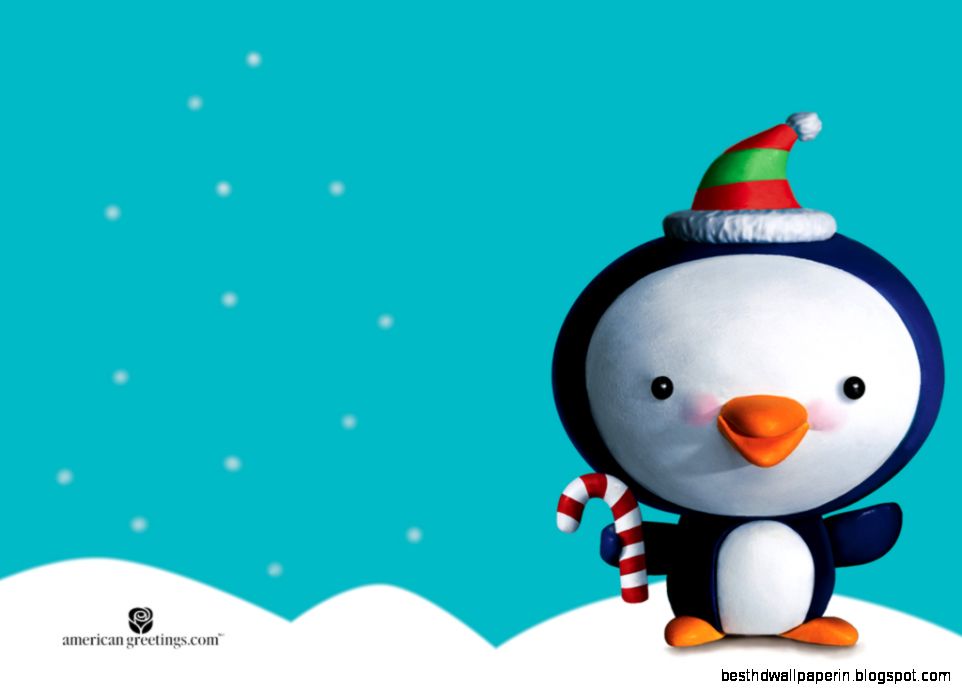 Cartoon Christmas Penguin