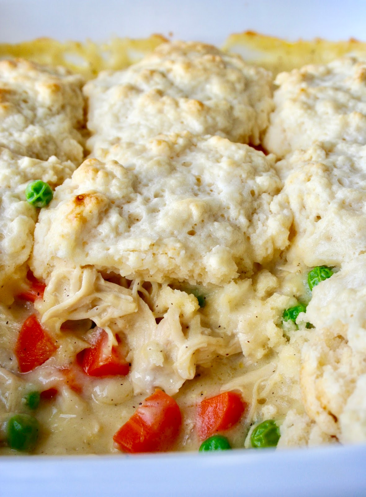 Chicken Pot Pie with Biscuit Topping