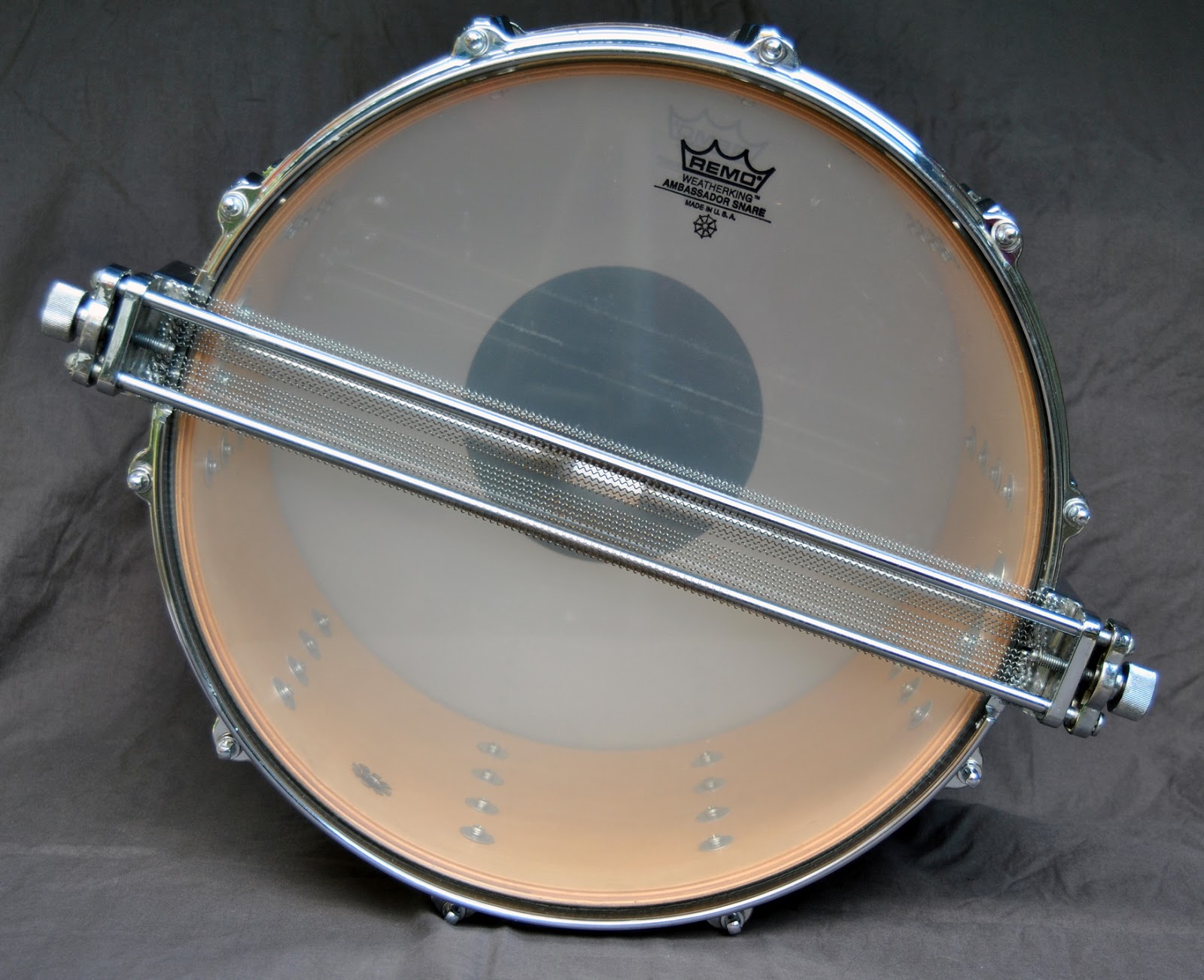 Tumbling Boulders Drums 80's Pearl Maple Snare Parallel Strainer