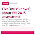 Five ‘must knows’ about the CIMA  2015 syllabus and assessment - Changes, important facts 