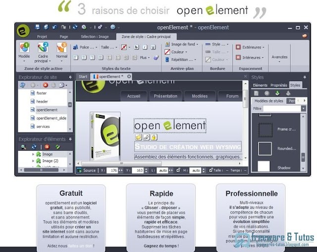 openElement : un logiciel gratuit pour créer facilement son site internet
