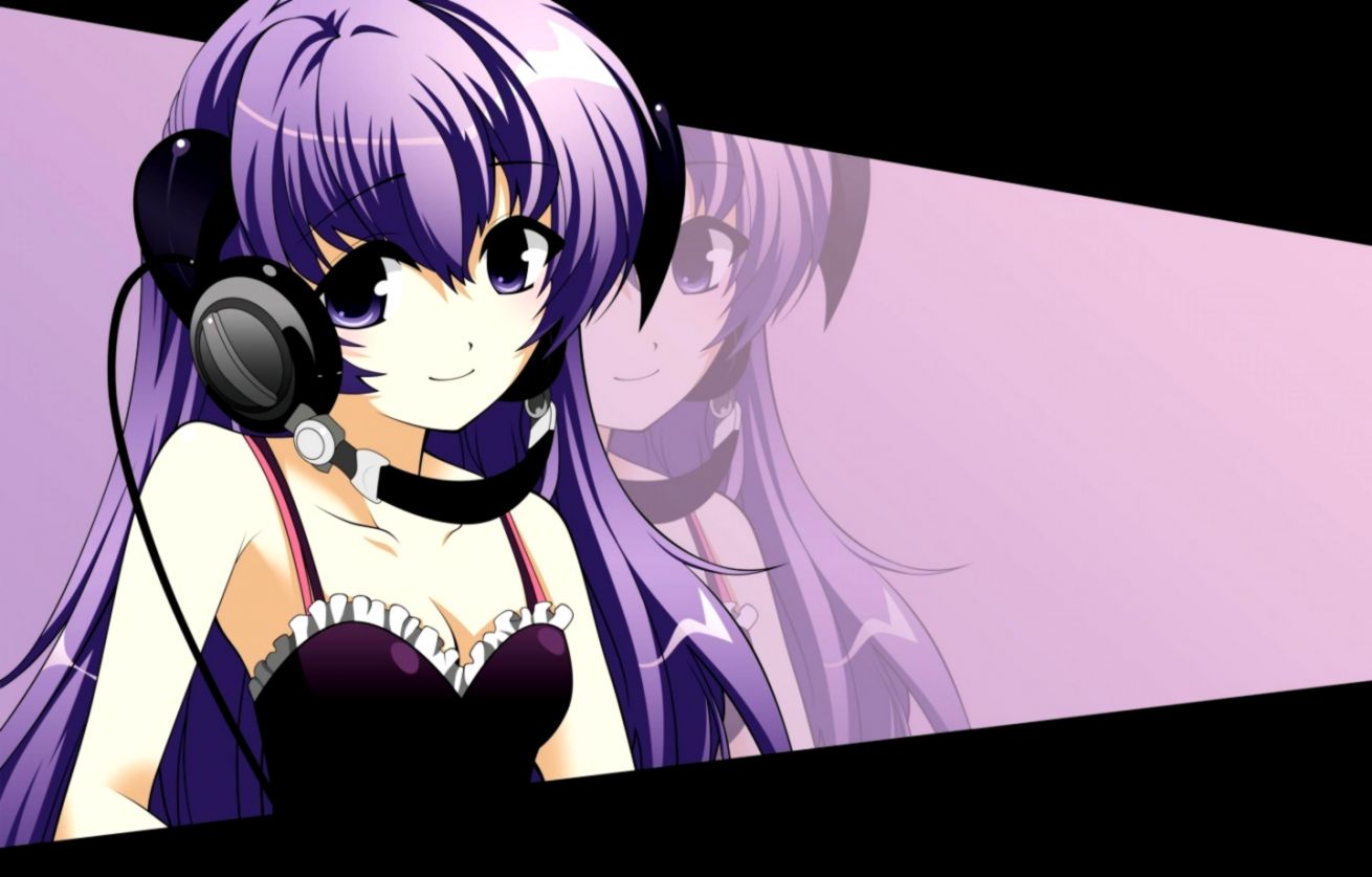 Cute Anime Headphone Wallpaper Hd Desktop High Definitions