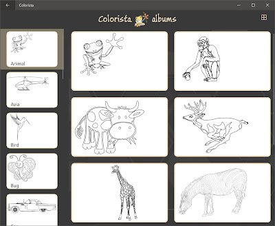 Choose coloring book image category