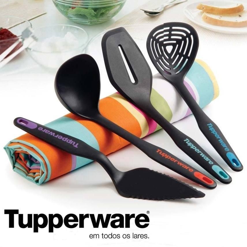 colher de silicone tupperware