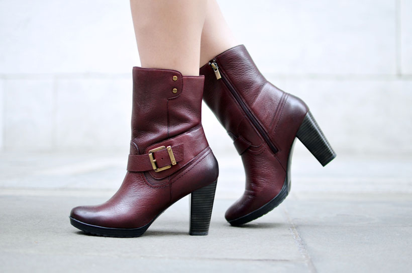 Pre-Fall Vibes // Embellished Jumper + Burgundy Ankle Boots « Tineey