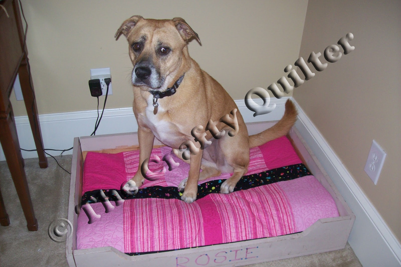 The Crafty Quilter's Closet Dog Bed Sewing.