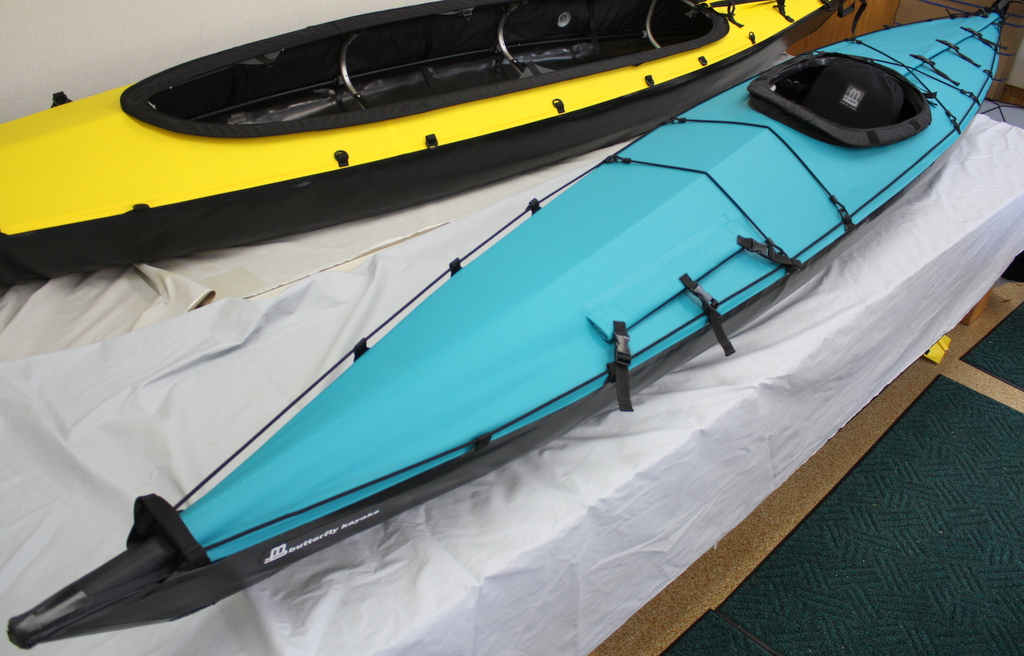 フォールディングカヤックビルダー クルーソー４６０コックピットポッド ブルーグリーン