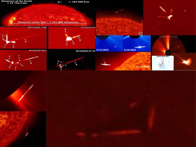 UFO News ~ Giant UFO detected on Secchi Cor2A Satellite plus MORE UFO%2Bnear%2BSun%2BAlien%2BMothership