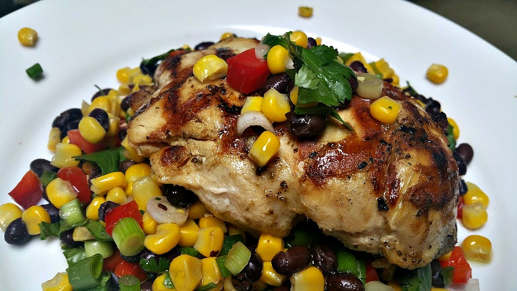 Napa Farmhouse 1885™ Grilled Chicken Breasts with Corn & Black Bean Salsa
