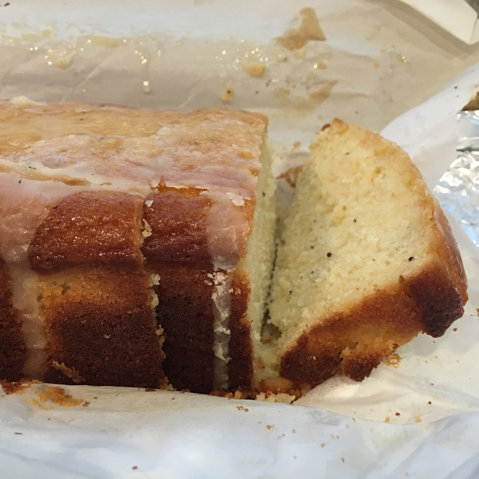 GrapefruitPoppy Seed Loaf Cake with a Yogurt Glaze mysavoryspoon