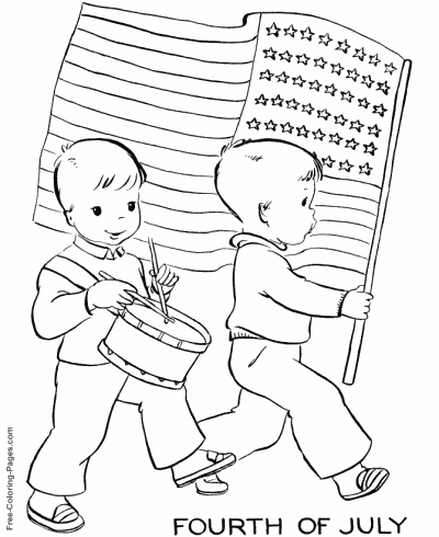 Happy 4th July Coloring Pages 2017 Printable Preschool Toddlers