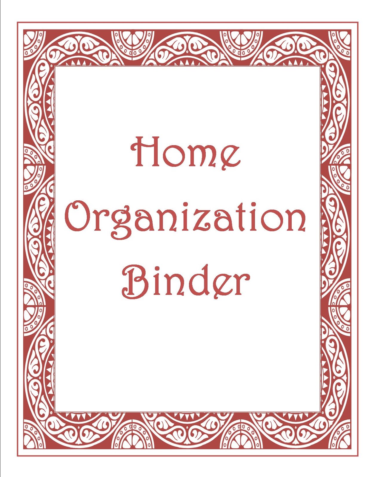 Free Home Organization Binder | Simple.Beautiful.Life.
