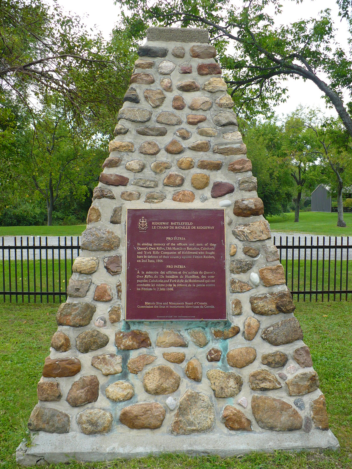 Ontario War Memorials: Ridgeway -- Battle of Ridgeway