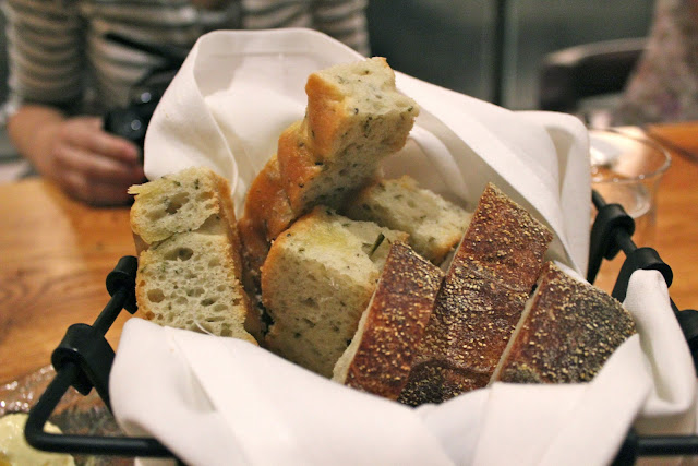 Bread basket at Catalyst, Cambridge, Mass.