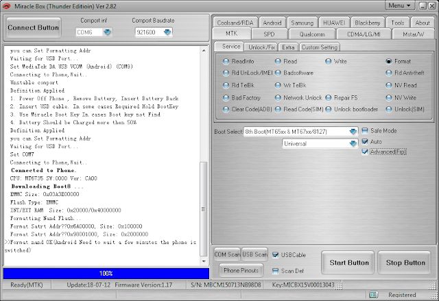 Lenovo Tab 2 A8 50lc Patteren Frp Lock Removed One Click By Miracle Box V2 82