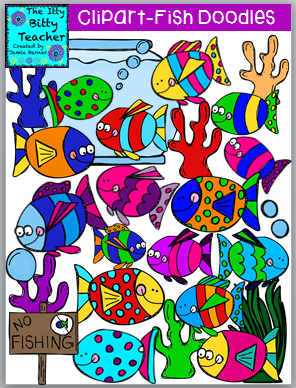 http://www.teacherspayteachers.com/Product/Clipart-Fish-Doodles-1232897