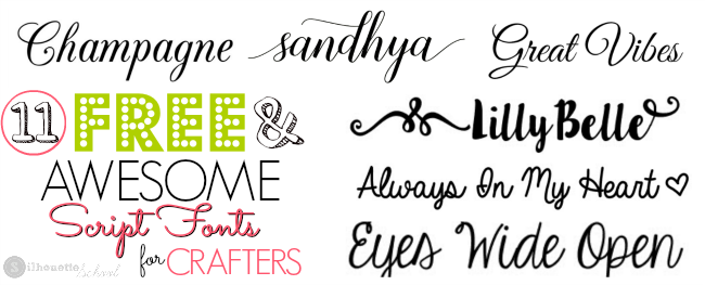 free script fonts, free fonts, fonts, crafters